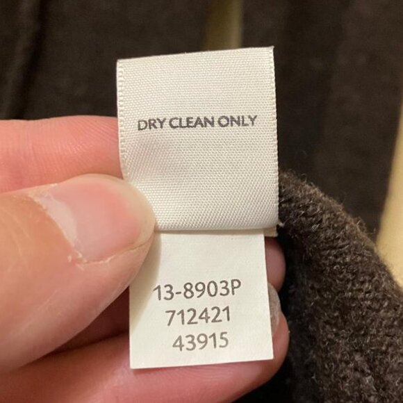 J. Jill Brown Italian Yarn Wool/Cashmere Blend Sweater Dress Size Medium Petite - Picture 7 of 7